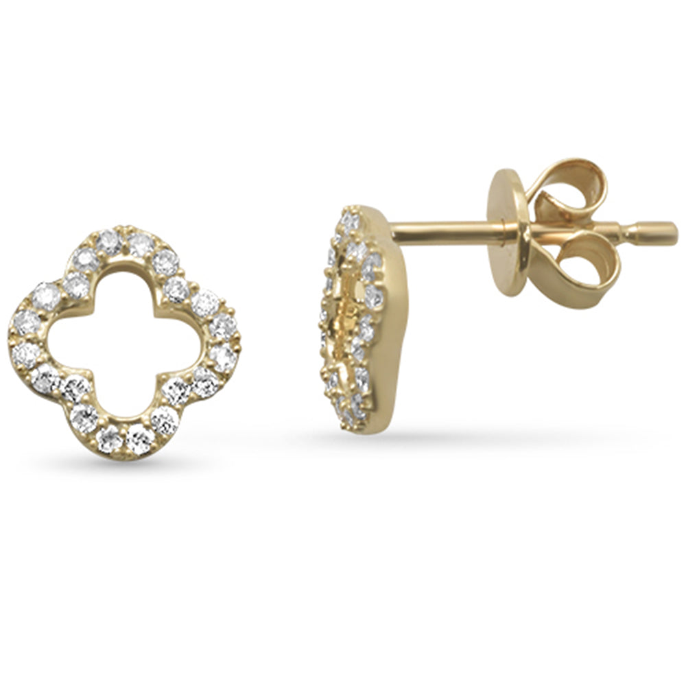 SPECIAL! .16ct G SI 14K Yellow Gold Diamond Flower Earrings
