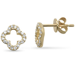SPECIAL! .16ct G SI 14K Yellow Gold Diamond Flower Earrings