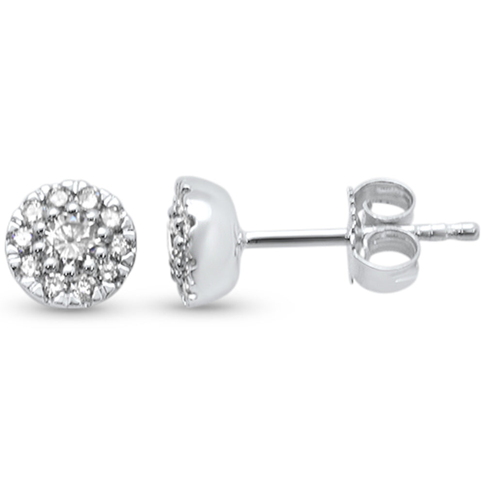 SPECIAL! .32ct G SI 14K White Gold Round Diamond Round Shape Stud Earrings