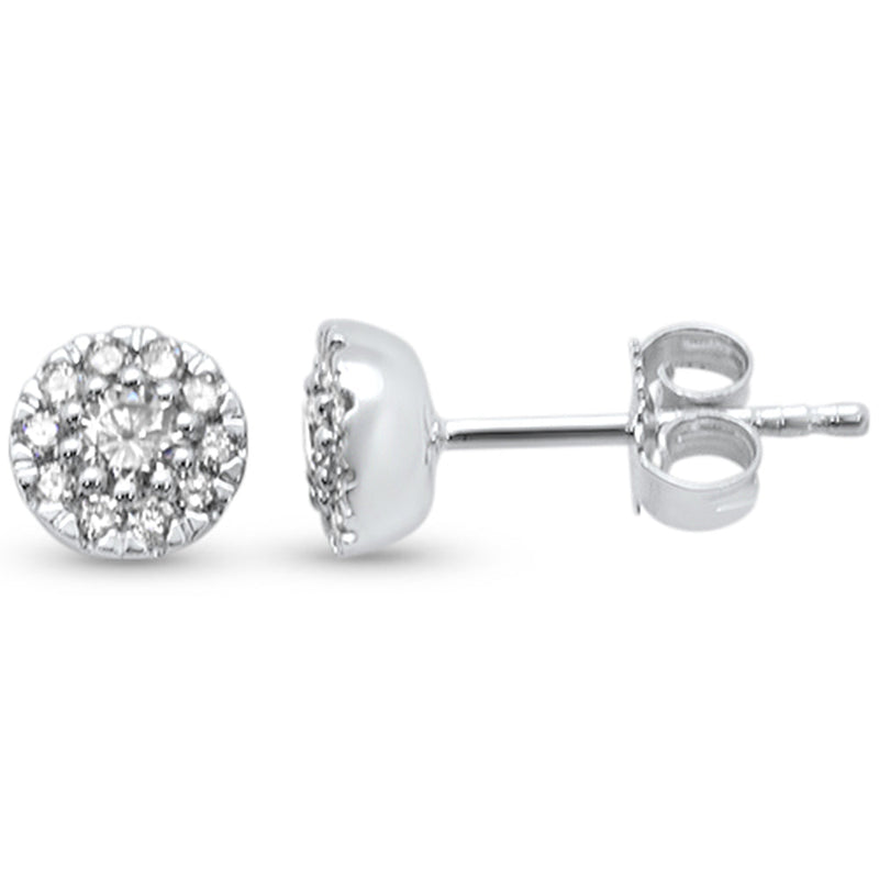 SPECIAL! .32ct G SI 14K White Gold Round Diamond Round Shape Stud Earrings
