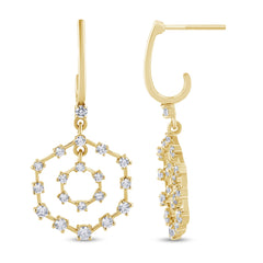 SPECIAL!1.01ct G SI 14K Yellow Gold Diamond Drop Earrings