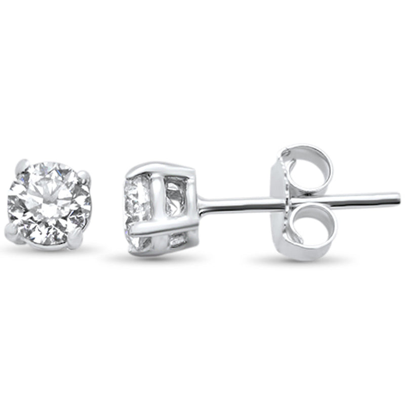 SPECIAL!1.30ct G SI 14K White Gold Round Diamond Solitaire Earrings