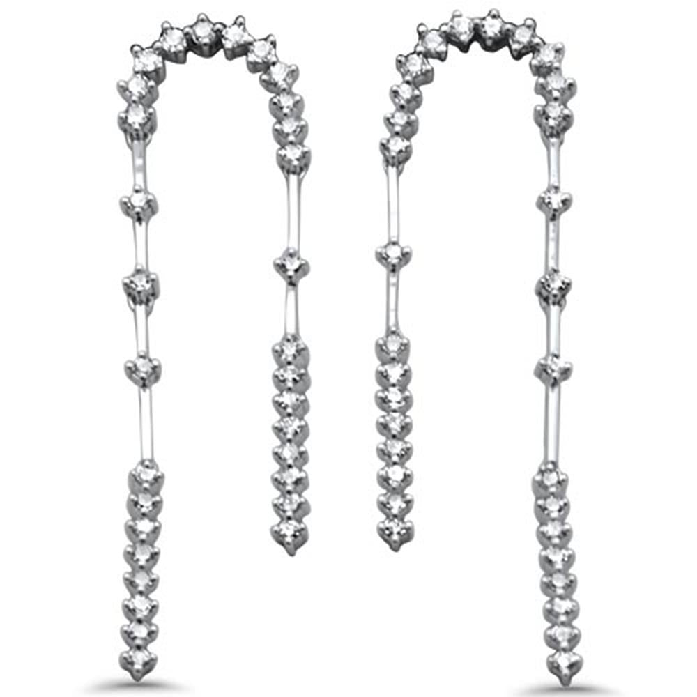 SPECIAL!.48ct G SI 14K White Gold Diamond Drop Dangle Earrings
