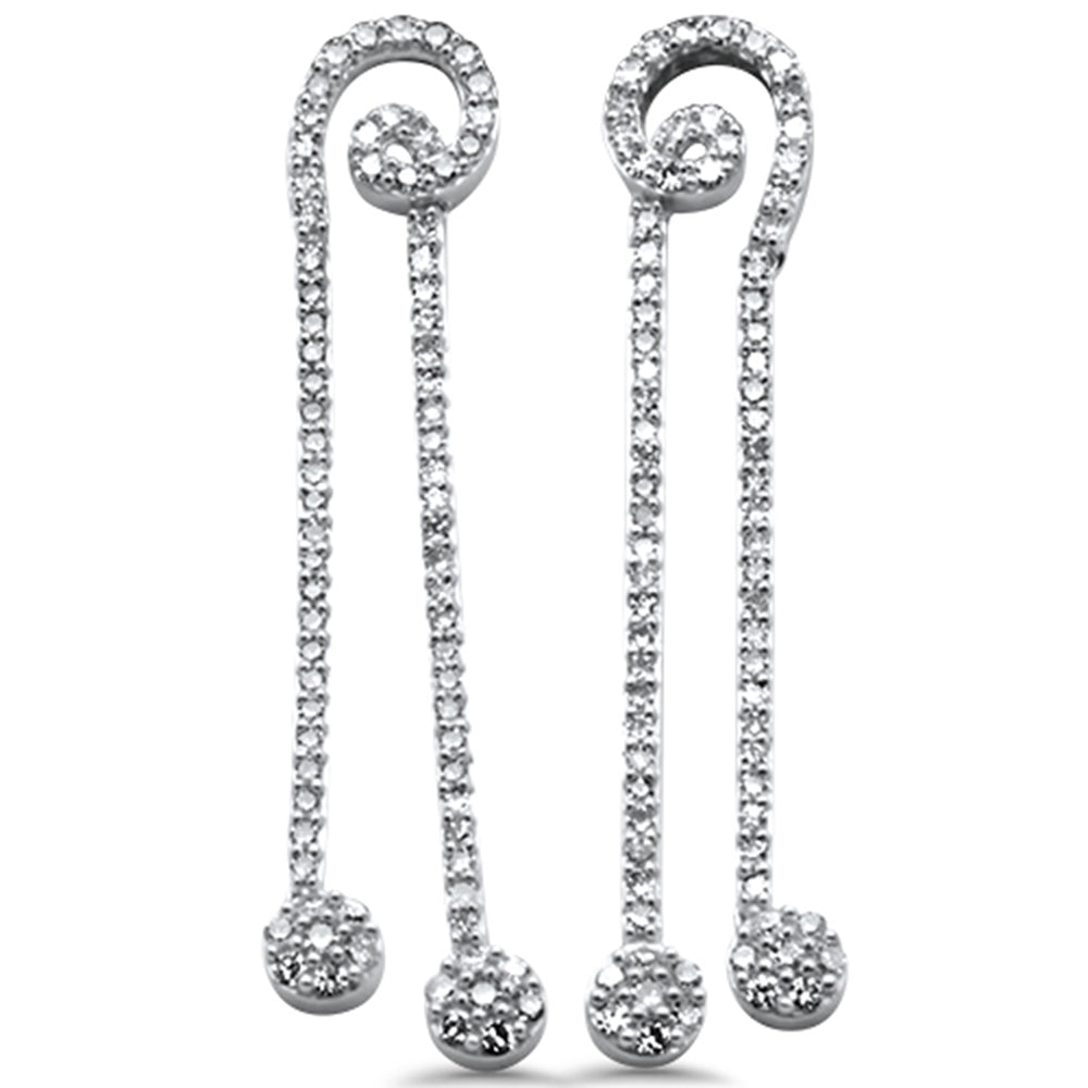 SPECIAL!.73ct G SI 14K White Gold Diamond Drop Dangle Earrings