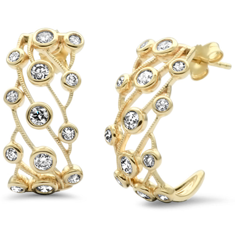 SPECIAL!.99ct G SI 14K Yellow Gold Diamond Drop Earrings