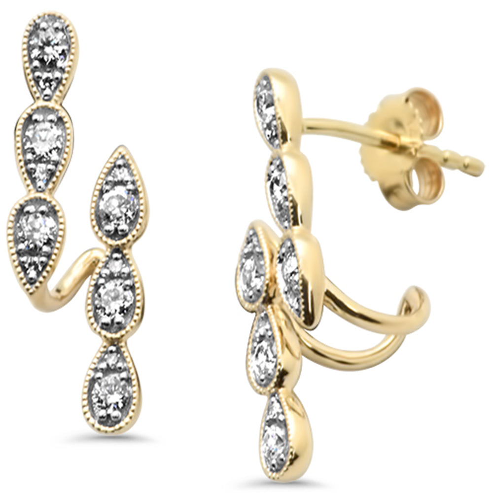 SPECIAL!.33ct G SI 14K Yellow Gold Diamond Drop Earrings