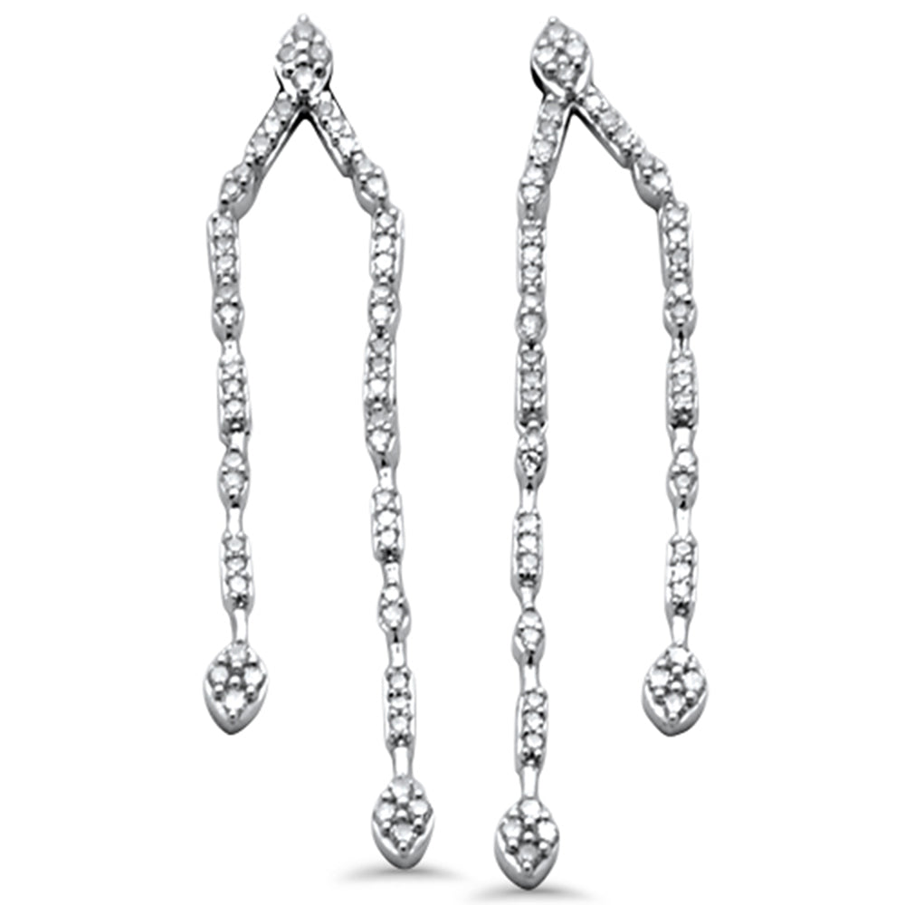 SPECIAL!.48ct G SI 14K White Gold Diamond Drop Dangle Earrings