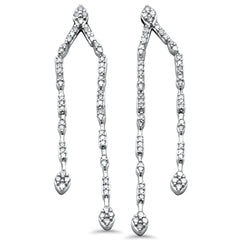 SPECIAL!.48ct G SI 14K White Gold Diamond Drop Dangle Earrings
