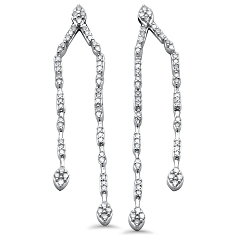 SPECIAL!.48ct G SI 14K White Gold Diamond Drop Dangle Earrings