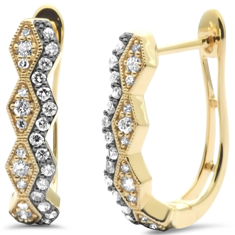 SPECIAL! .50ct G SI 14K Yellow Gold Diamond Hoop Earrings