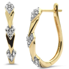 SPECIAL!.25ct G SI 14K Yellow Gold Diamond Hoop Earrings