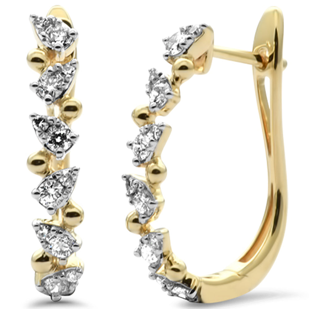 SPECIAL!.49ct G SI 14K Yellow Gold Diamond Hoop Earrings