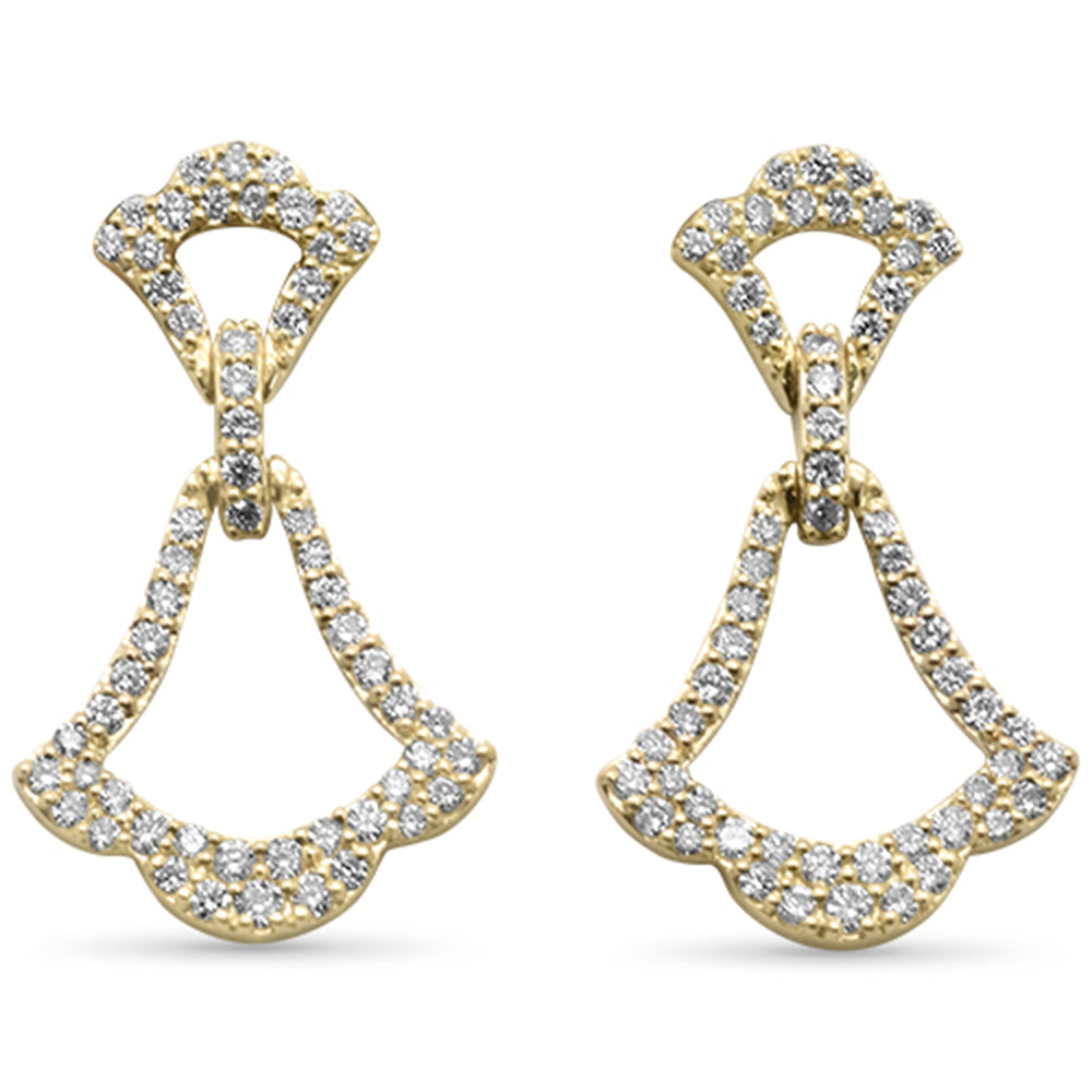 SPECIAL!.53ct G SI 14K Yellow Gold Diamond Dangling Earrings