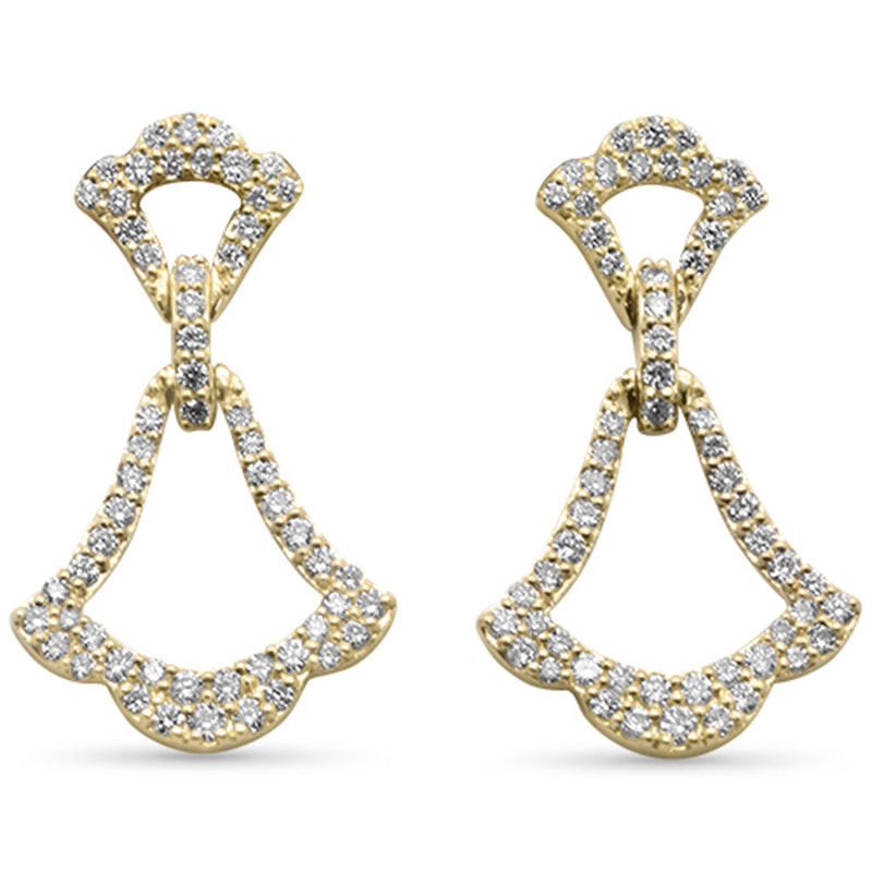 SPECIAL!.53ct G SI 14K Yellow Gold Diamond Dangling Earrings