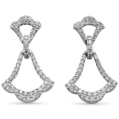 SPECIAL!.50ct G SI 14K White Gold Diamond Dangling Earrings