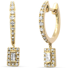 SPECIAL!.29ct G SI 14K Yellow Gold Diamond Dangling Earrings