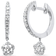 SPECIAL! .28ct G SI 14K White Gold Diamond Dangling Earrings