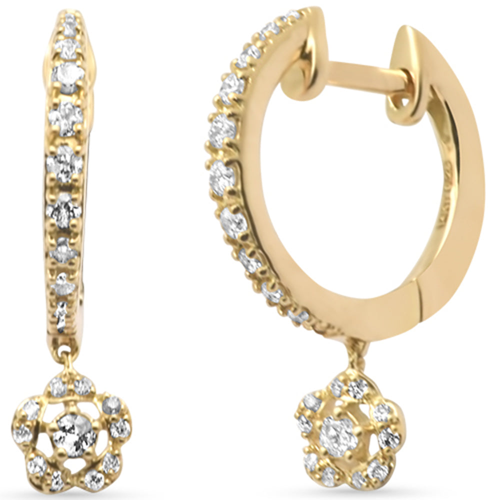 SPECIAL! .28ct G SI 14K Yellow Gold Diamond Dangling Earrings