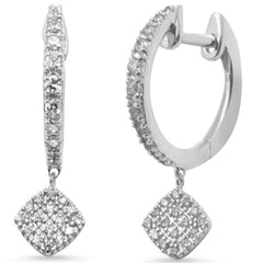 SPECIAL! .26ct G SI 14K White Gold Diamond Dangling Earrings