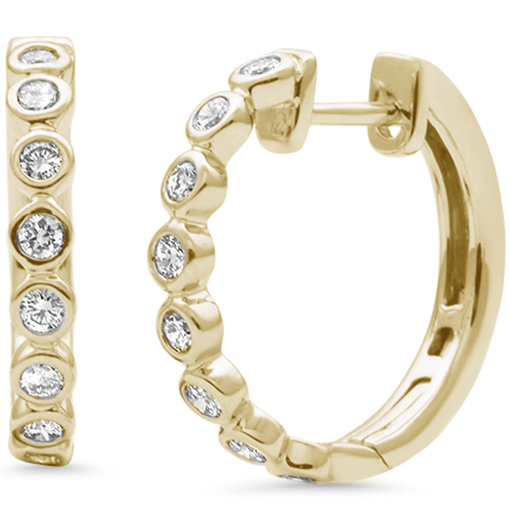 SPECIAL!.49ct G SI 14K Yellow Gold Diamond Hoop Earrings