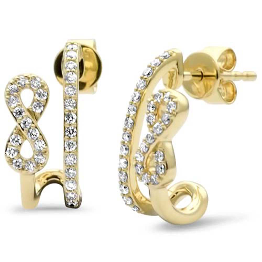 SPECIAL! .31ct G SI 14K Yellow Gold Diamond Infinity Hoop Earrings