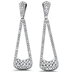 SPECIAL! .70ct G SI 14K White Gold Diamond Drop Earrings