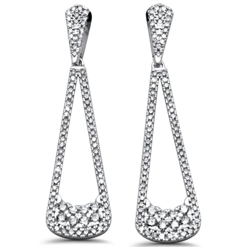 SPECIAL! .70ct G SI 14K White Gold Diamond Drop Earrings