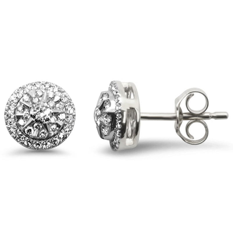 SPECIAL! .33ct G SI 14K White Gold Diamond Round Shape Earrings
