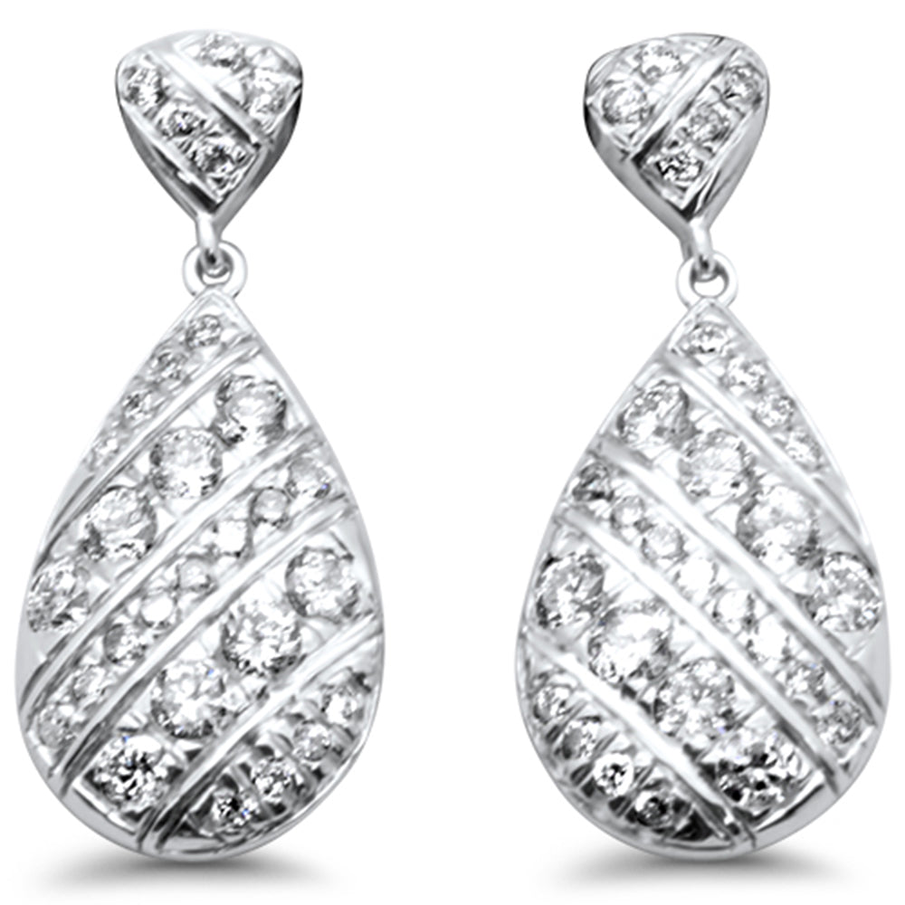SPECIAL! .62ct G SI 14K White Gold Diamond Drop Earrings
