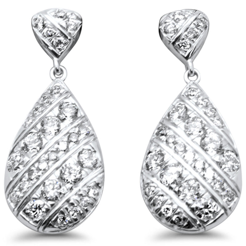 SPECIAL! .62ct G SI 14K White Gold Diamond Drop Earrings