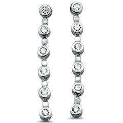 SPECIAL! .42ct G SI 14K White Gold Diamond Drop Earrings