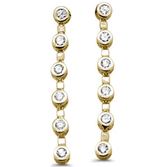 SPECIAL! .42ct G SI 14K Yellow Gold Diamond Drop Earrings