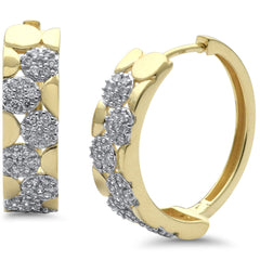 SPECIAL! .63ct G SI 14K Yellow Gold Diamond Hoop Earrings