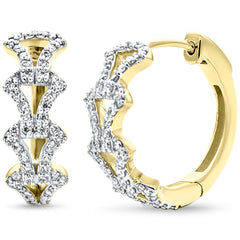 SPECIAL! .41ct G SI 14K Yellow Gold Diamond Hoop Earrings