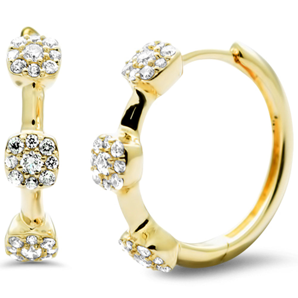 SPECIAL! .29ct G SI 14K Yellow Gold Diamond Hoop Earrings