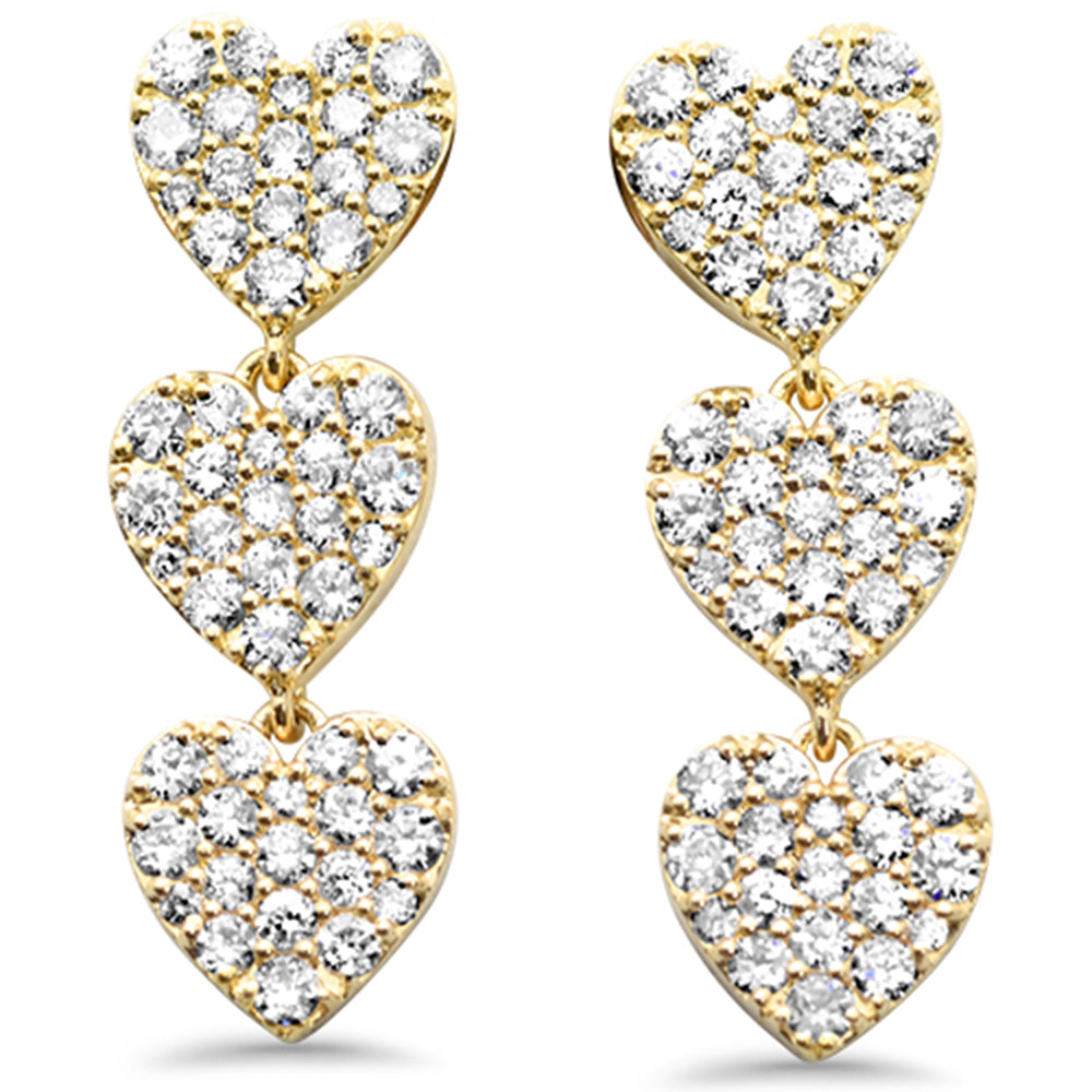 SPECIAL! .59ct G SI 14K Yellow Gold Diamond Heart Drop Earrings
