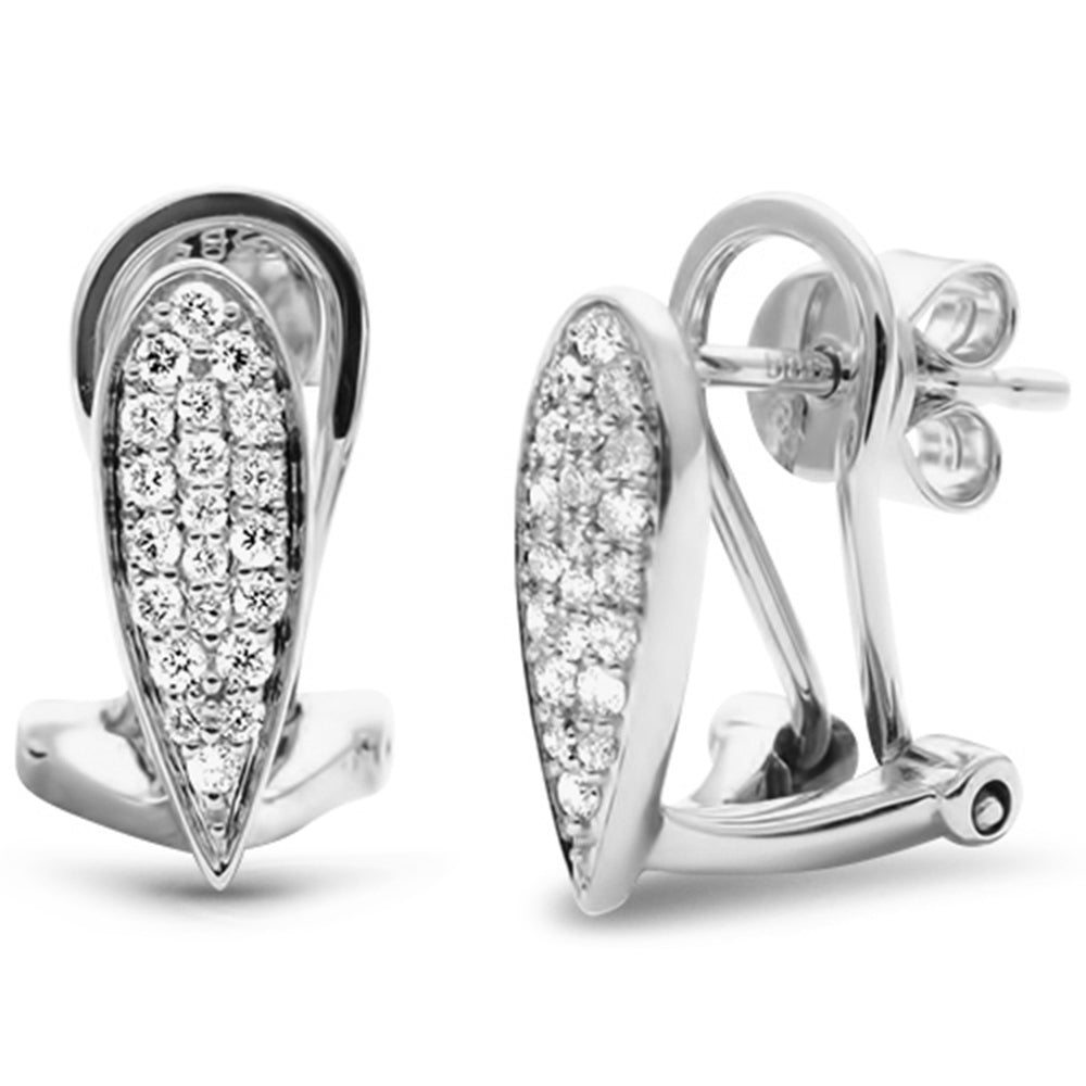 SPECIAL!.20ct G SI 14K White Gold Tear Drop Shape Diamond Earrings