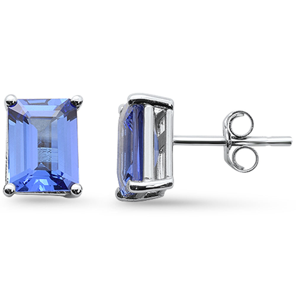 SPECIAL!2.60ct G SI 14K White Gold Tanzanite Gemstone Stud Earrings