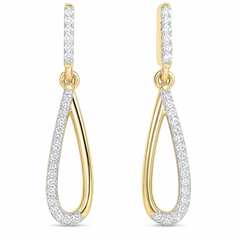 SPECIAL!.10ct G SI 14K Yellow Gold Diamond Drop Earrings