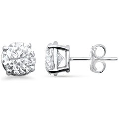 SPECIAL!2.32ct G SI 14K White Gold Round Diamond Solitaire Stud Earrings