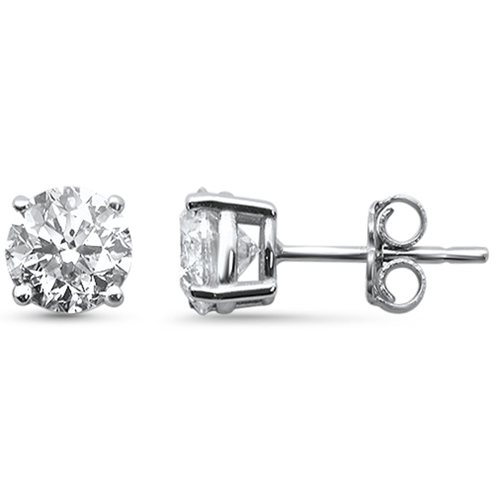 SPECIAL!2.02ct G SI 14K White Gold Round Diamond Stud Earrings