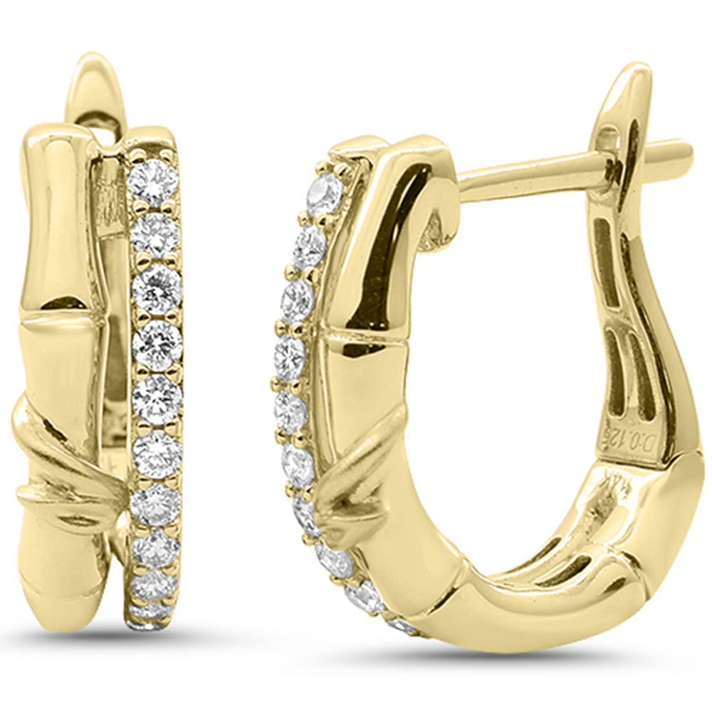 SPECIAL! .25ct G SI 14kt Yellow Gold Modern Diamond Earrings