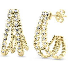 SPECIAL!.48ct G SI 14kt Yellow Gold Diamond Beaded Earrings