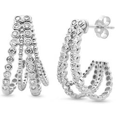 SPECIAL!.50ct G SI 14kt White Gold Diamond Beaded Earrings