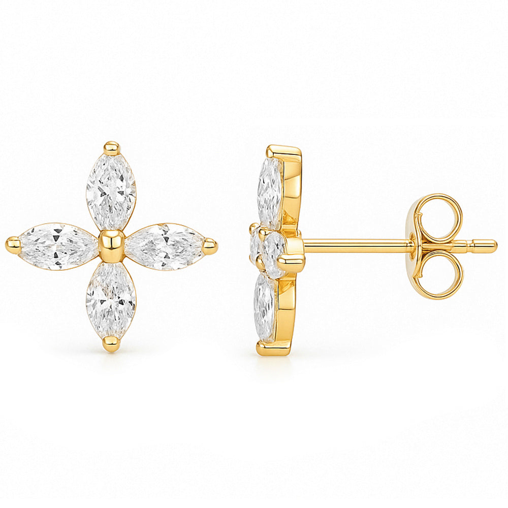 SPECIAL! .72ct G SI 14kt Yellow Gold Marquise Shaped Diamond Earrings