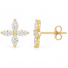 SPECIAL! .72ct G SI 14kt Yellow Gold Marquise Shaped Diamond Earrings