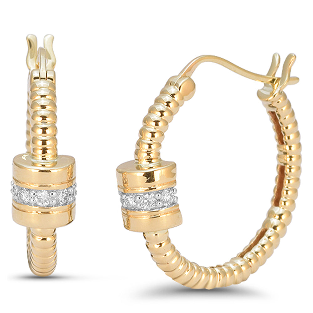 SPECIAL! .10ct G SI 14kt Yellow Gold Diamond Huggie Earrings