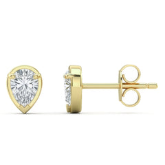 SPECIAL! .41ct G SI 14kt Yellow Gold Diamond Pear Shape Stud Earrings