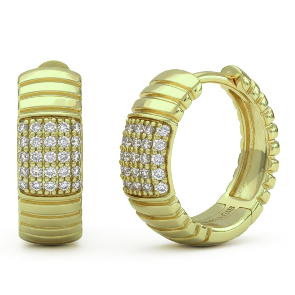 SPECIAL! .15ct G SI 14kt Yellow Gold Diamond Hoop Earrings