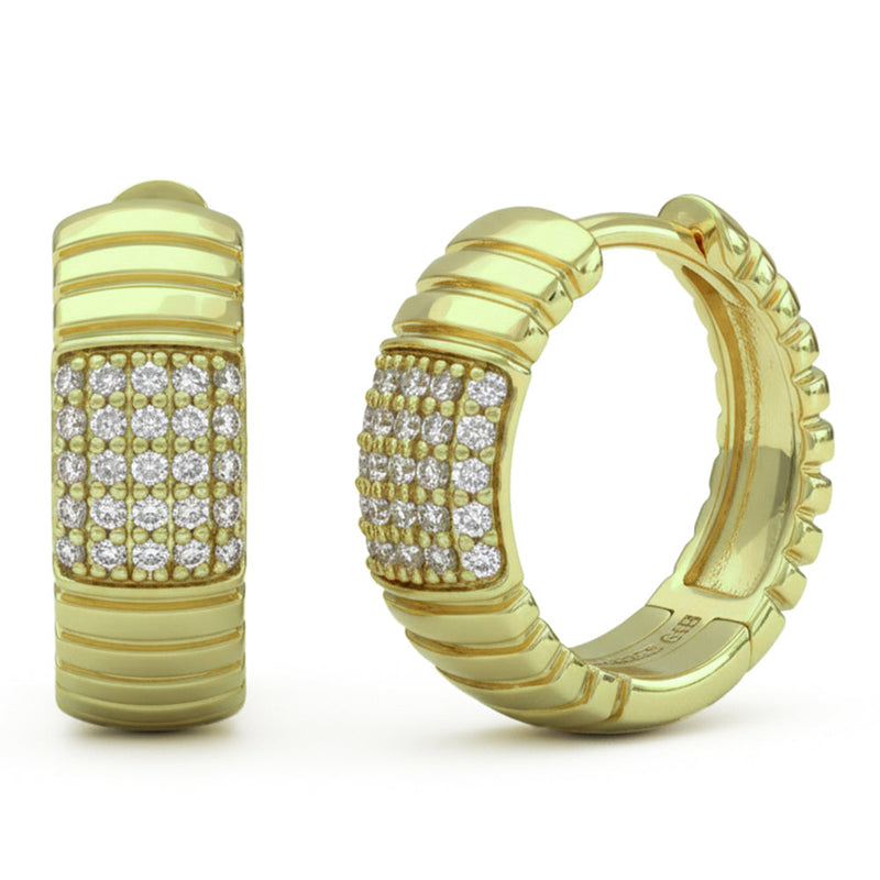 SPECIAL! .15ct G SI 14kt Yellow Gold Diamond Hoop Earrings